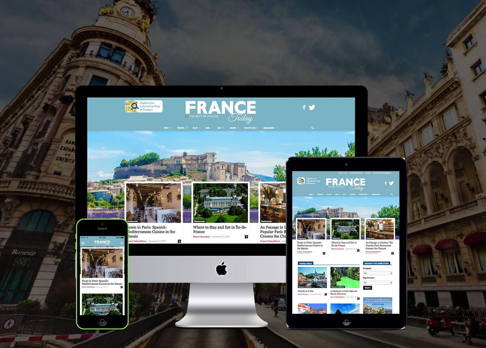 France Media Group White Fire Design